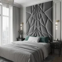 Headboard wall design nikachoob