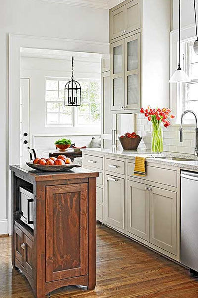 رنگ سفید در طراحی کابینت آشپزخانه